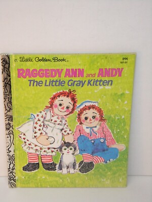 LITTLE GOLDEN BOOK #107-31 RAGGEDY ANN & ANDY - LITTLE GRAY KITTEN   'I' Print