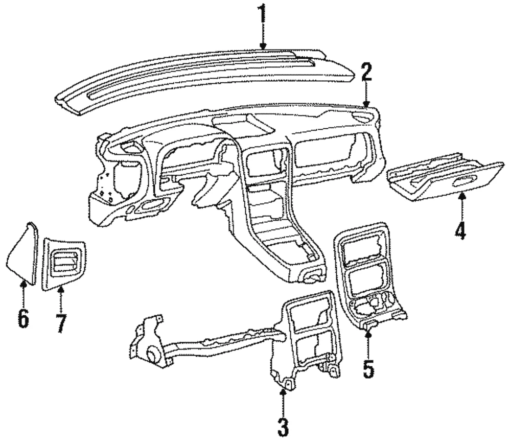 Genuine Mazda Instrument Panel FB01-60-720A-02
