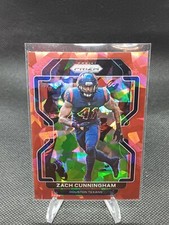 2021 PANINI PRIZM NFL SP #38 ZACH CUNNINGHAM RED CRACKED ICE PRIZM TEXANS
