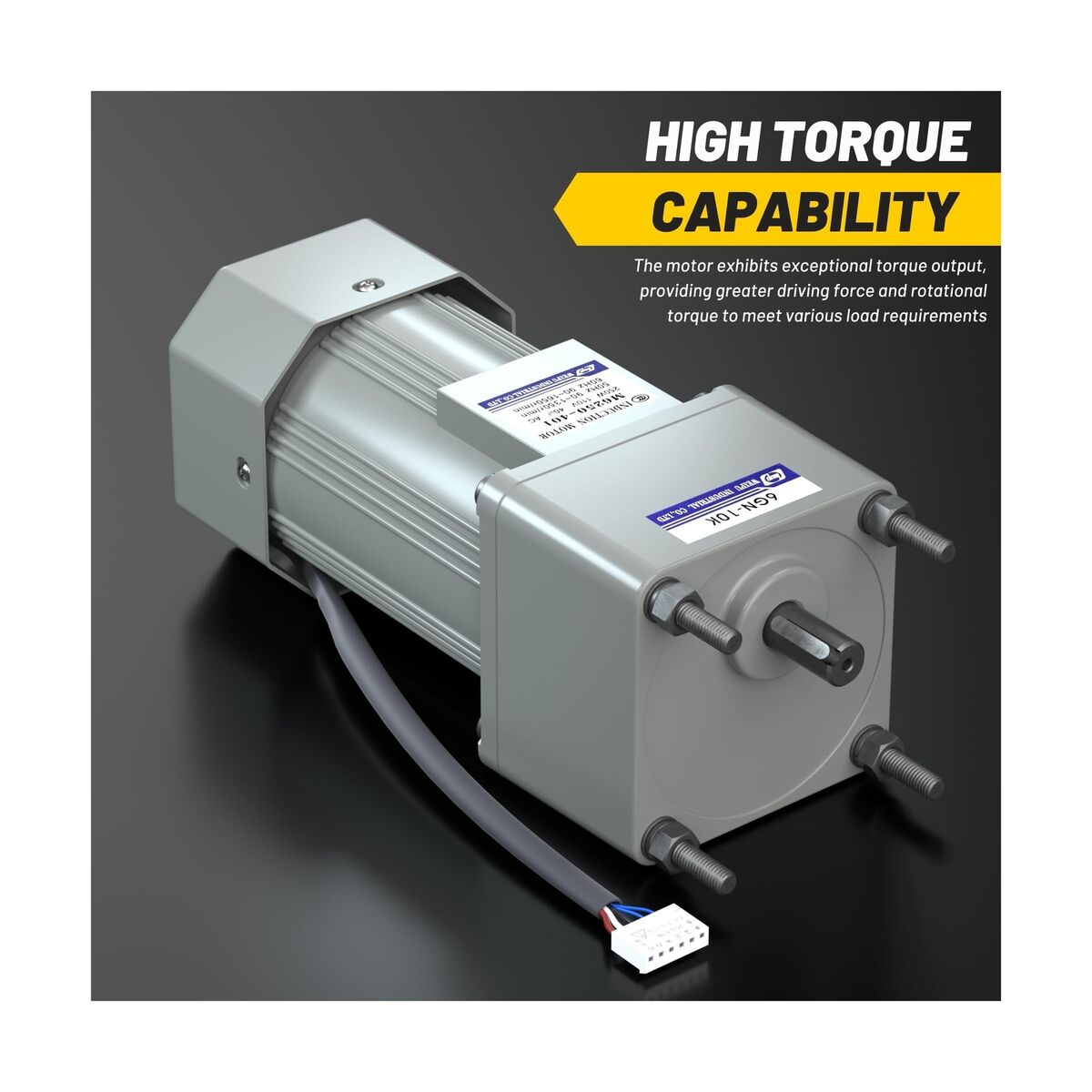 High Torque AC Motor + Speed Controller + Gear Box, 250W