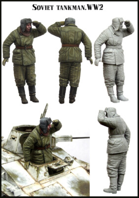 Evolution Miniatures 35163, Soviet Tankman WW2 (1 Figur), Maßstab 1:35