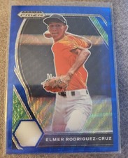 2021 Prizm Draft Picks  Elmer Rodriguez-Cruz Rookie Blue Wave Prizm 
