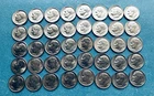 (40) UNCIRCULATED ROOSEVELT DIMES 1981 THRU 2002 BEAUTIFUL COINS