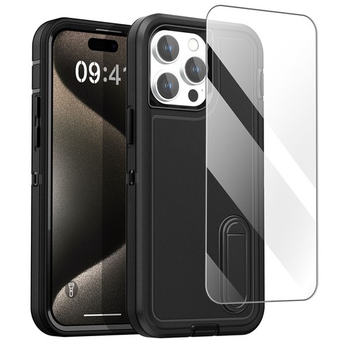 For iPhone 15 Pro Max/15 Plus/15 Phone Case Heavy Duty Shockproof Rugged Cover - Picture 11 of 38