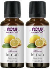 Now Foods Essential Oils, Lemon Oil, 1 fl oz 30 ml - Pack of 2