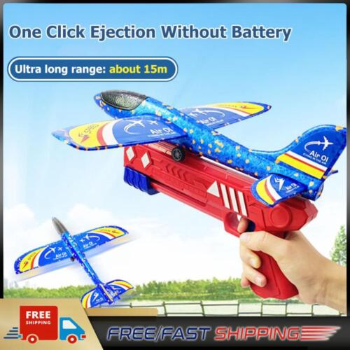 Foam Airplane Ejection Game Outdoor Sport with Light for Children Birthday Gift - Afbeelding 1 van 12
