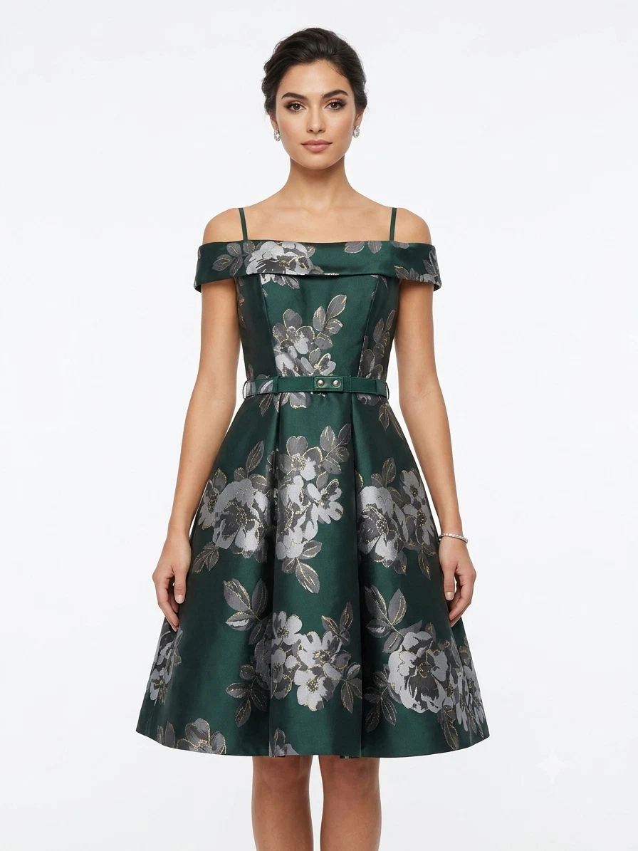 eliza j off the shoulder fit and flare dress Eliza J Off The Shoulder Dresses