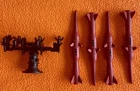 GI Joe Classified Cobra Stinger Parts Accessory Lot 1/12 4 Missiles & Rack