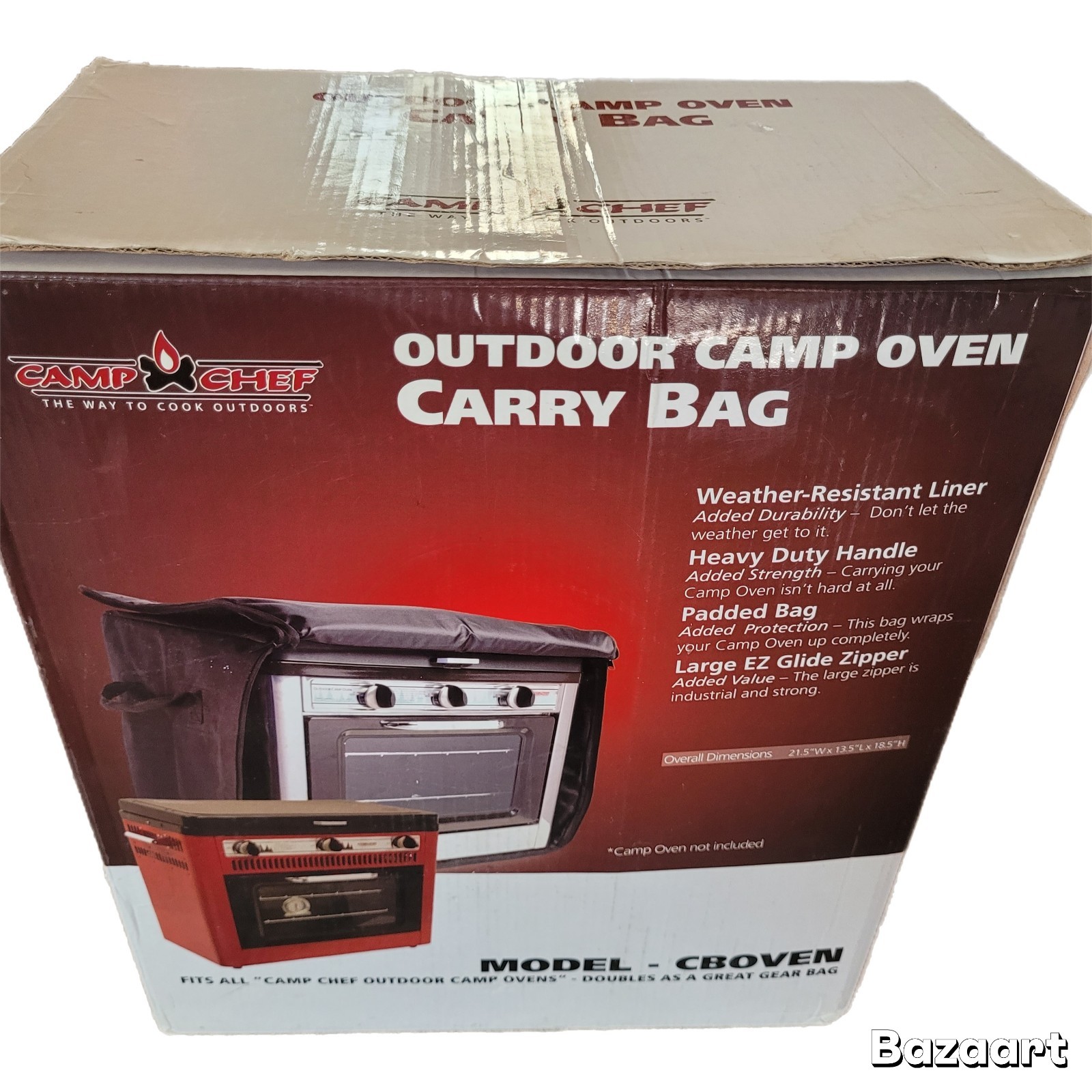 Camp Chef Oven Padded Carry Bag Weather Resistant Heavy Duty Handle & Zipper NEW