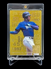 1995 Fleer KEN GRIFFEY JR Flair “Hot Numbers” GOLD Holo Foil 4 of 10🔥RARE SP🔥