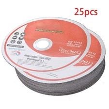 25 Pack 5"x.040"x7/8" Cut-off Wheel - Metal & Stainless Steel Cutting Discs