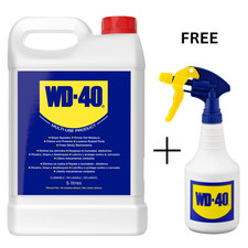 WD-40 5L Multi-Use Lubricant With Free WD40 Spray Applicator Bottle 5 Litre 10.93 per litre