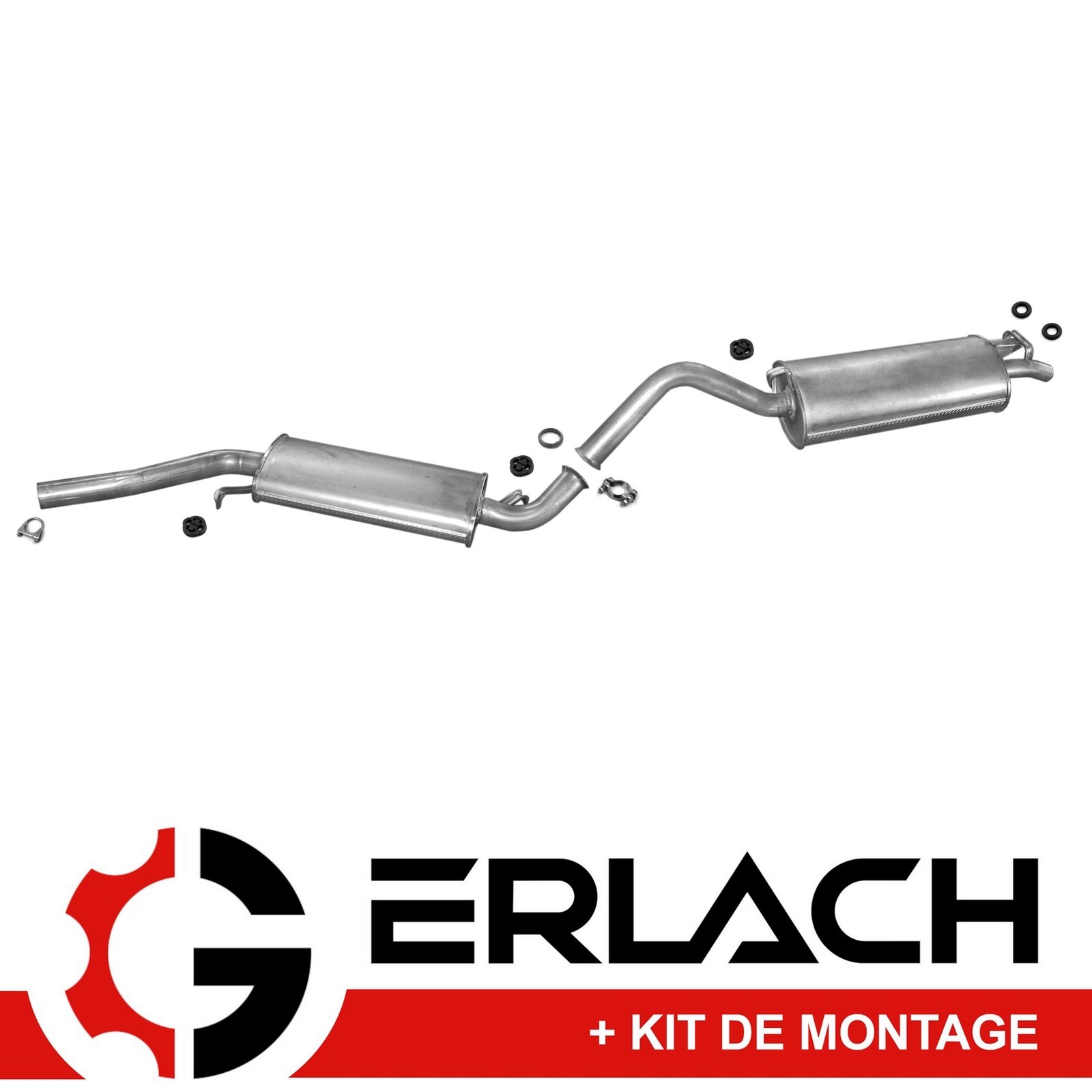 Echappement silencieux pour Audi 100 anti corrosion pour suppression des bruits