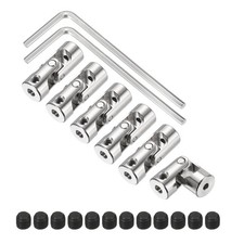 6Pcs 2.3mm to 3mm ID Steering Universal Joint Shaft Coupling for Model Car Ship