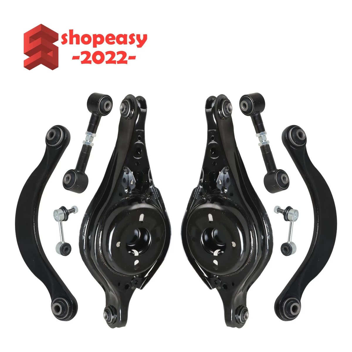 Kit De 10 Brazos De Control Y Barra Oscilante Para Ford Fusion Y Lincoln MKZ 2010-2012 – Incluye Herrajes
