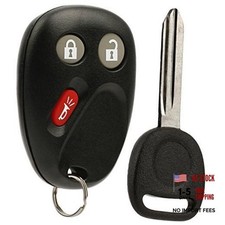 Car Key Fob Keyless Entry Remote with Ignition Key fits Chevy 1-Pack
