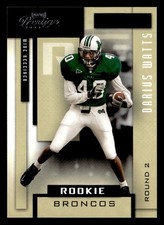 Darius Watts 2004 Playoff Prestige Rookie Card #189 Marshall Thundering Herd. rookie card picture
