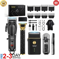 Hair Clipper and Trimmer Set Barber Clippers Set for Men, Professional Kit Beard