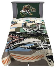 Jurassic World Rebirth Kids Blanket Twin Sheet Set-W163124096726, T943001285