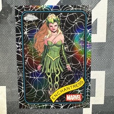 2025 Topps Chrome Marvel #43 Spider Web Refractor Enchantress /399