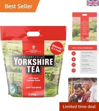 3.25 kg Black Tea Bags - Milk-Free & Vegetarian, 1040 Count for Perfect Brews 0.06 per strip