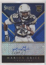 2014 Panini Select Rookie Blue Mojo Prizm 7/10 Marion Grice #RA-MG Auto 10un