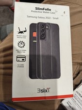 3SIXT Slim Folio Case for Samsung Galaxy S22 (2022 / Small) - Black New