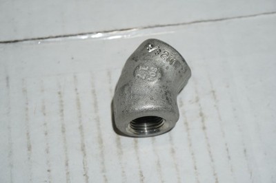 Camco 11800 3/8'' ELBOW 45-DEGREE, THREADED 2000#, 304SS, Free Shipping