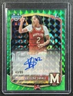 KAYLENE SMIKLE 2025-26 BOWMAN U CHROME AUTO GREEN GEOMETRIC REFRACTOR 43/99