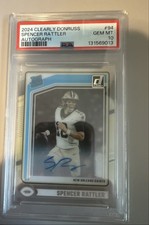 2024  Clearly Donruss - Rated Rookie Spencer Rattler #94 Autographs (AU, RC)