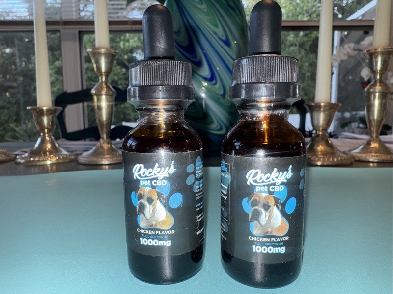 Rocky’s Pet Hemp Oil 1000mg FULL SPECTRUM– 2 Bottle Set for Dogs – New & Sealed