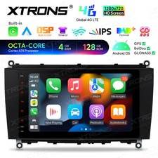 8" 128GB Android Autoradio Navi f&uuml;r Mercedes CLK Klasse W209 C209 A209 CarPlay