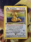 2000 Pokemon ITALIAN Dragonite Holo Prima Edizione 1st Edition 4/62 Heavy Play