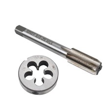 28 Tap and Die Set 1/2" 1/2" x 28 22LR 223 5.56 9mm Right Hand Thread