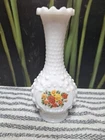 Vintage Avon White Milk Glass Hobnail Bud Vase Floral