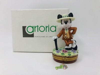  The Nifty Nineties  Mickey Mouse Limoges Artoria Trinket Box - NEW - RETIRED LE