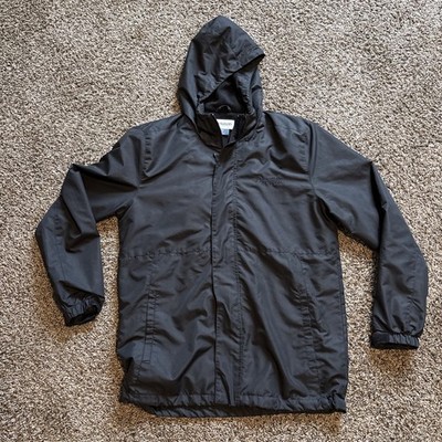 Magellan Outdoors Men s S Black Outerwear Hooded Jacket Fleece Lined Windbreaker