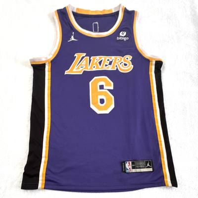 LA Lakers LeBron James #6 NBA Jordan Purple Jersey Size 44 | eBay