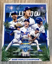 Los Angeles Dodgers 2025 Back to Back World Series Champs 8x10 Photo Reprint 