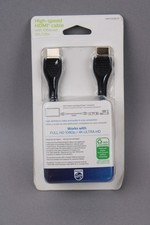 Philips 6' feet Basic HDMI High Speed Cable with Ethernet - Black New