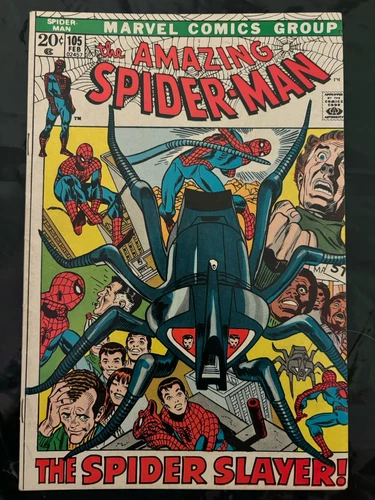 The Amazing Spider-Man #105 6.5. FN +.   Marvel Comics February 1972)