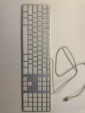 Genuine Apple A1243 Wired Mac Standard USB Keyboard w/ Numeric Keypad White