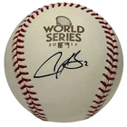 Alex Bregman Signed 2017 World Series WS Logo Baseball JSA COA Astros