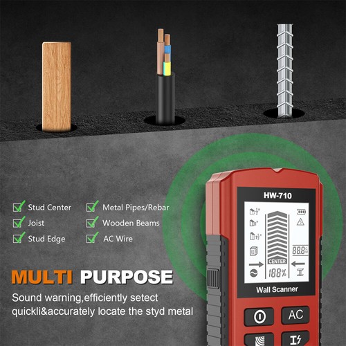 Multifunctional.Handheld Metal & Wall Detector - Picture 9 of 17