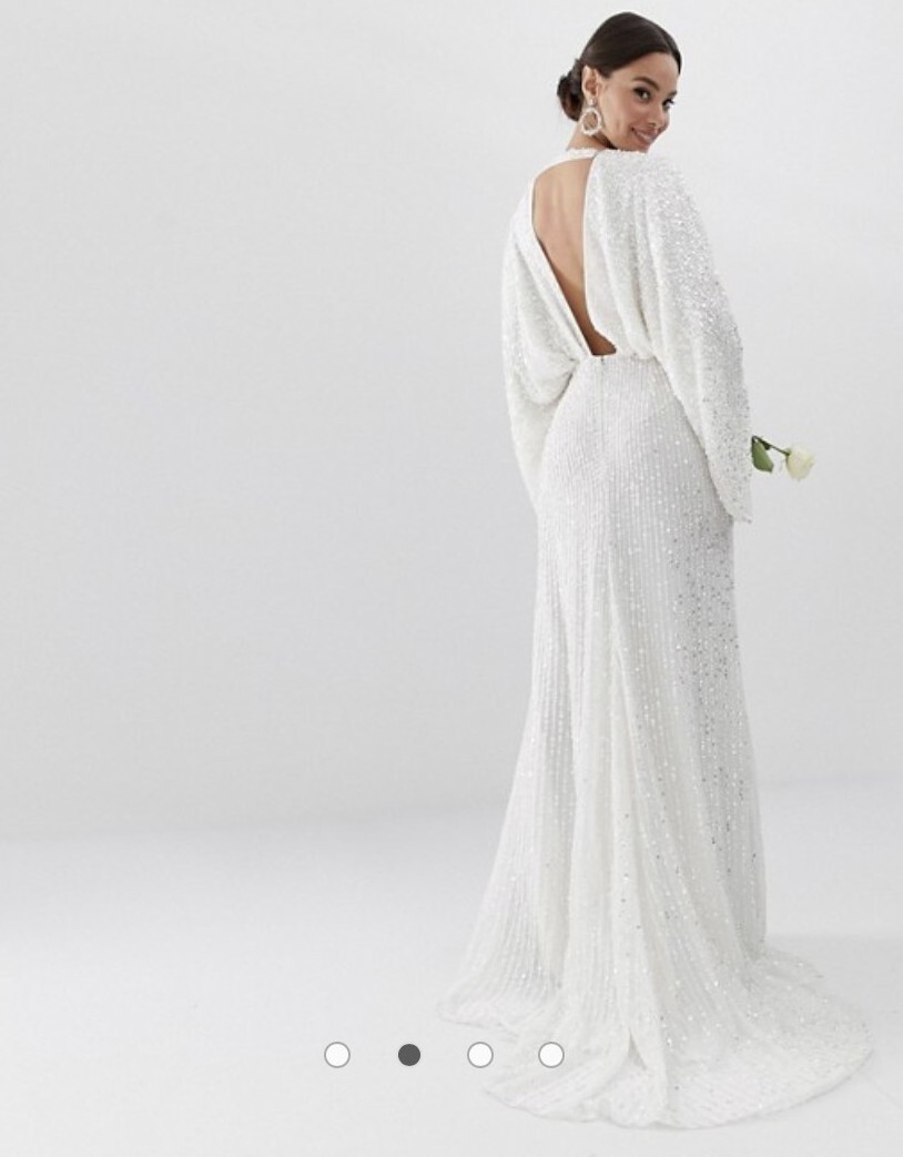 ASOS EDITION Ciara sequin kimono sleeve 
