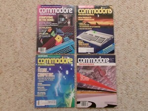 Commodore Microcomputers Four (4) Magazines 1985