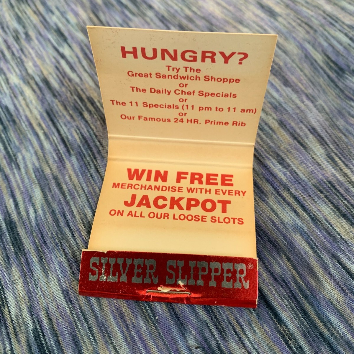 american spirit cigarettes coupons printable free Vtg Unused Matchbook ~ Silver Slipper Gambling Hall & Saloon ~ Las Vegas NV