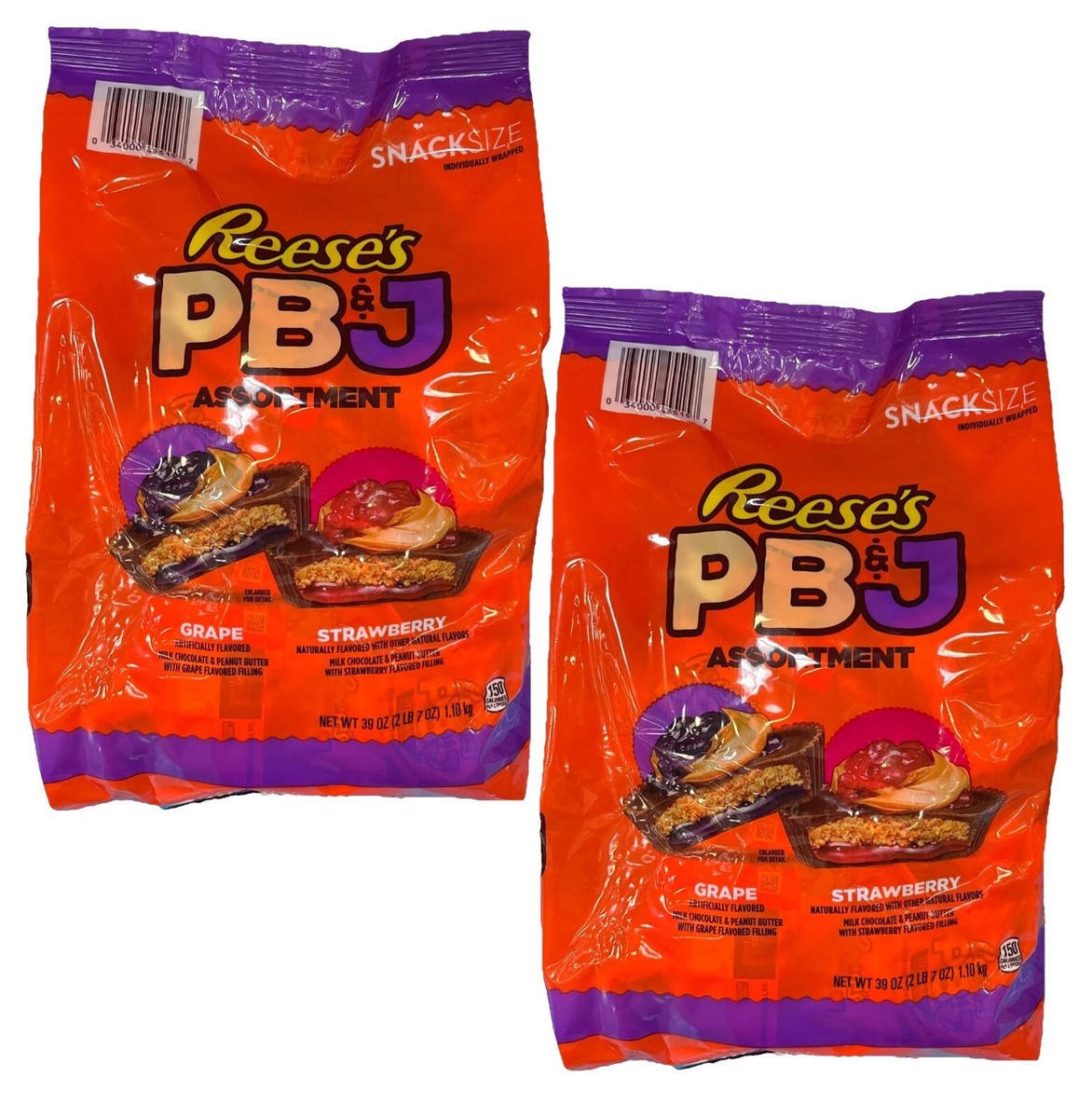 2 Packs Reese's PB &J Assortment 39 Oz Gluten Free | eBay