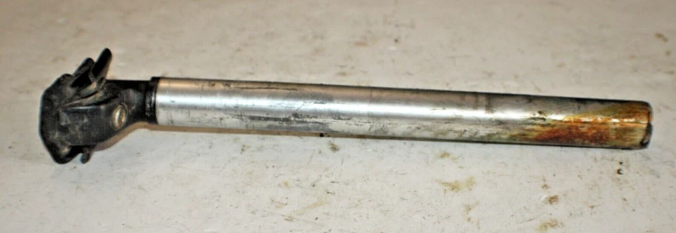 Tubo de asiento de tija de sillín de bicicleta 295/26,2 mm 20 mm desplazado plateado MTB carretera envío rápido a EE. UU. Foto 4 de 4