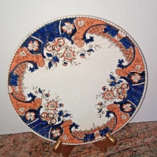 Antique Majolica Pottery H&R England 1884 Plate 9 1/2"